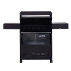 Black barbecue grill on a white background