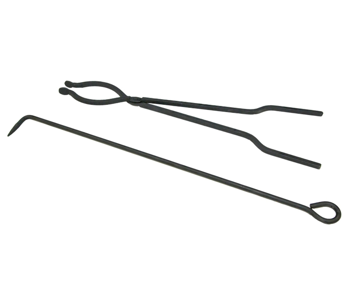 Ohio Flame Fire Tools Package (Fire Poker + Campfire Tongs)