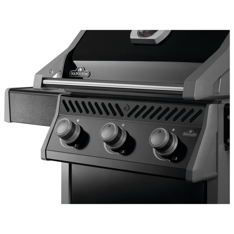Napoleon Rogue 425 3-Burner Propane Gas Grill with Folding Side Shelves Black R425PK-2