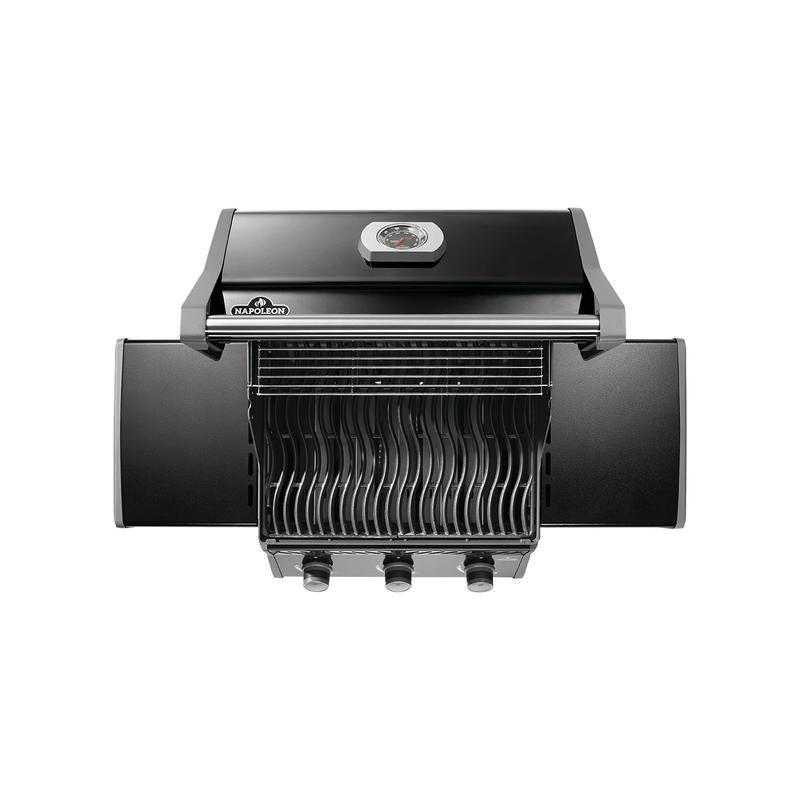 Napoleon Rogue 425 3-Burner Propane Gas Grill with Folding Side Shelves Black R425PK-2