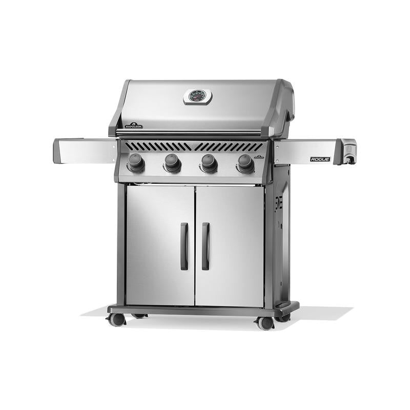 Napoleon Rogue 525 4-Burner Natural Gas Grill with Folding Side Shelves Stainless Steel R525NSS-2