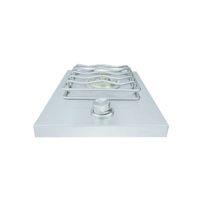Stainless steel gas Side Burner burner on a white background