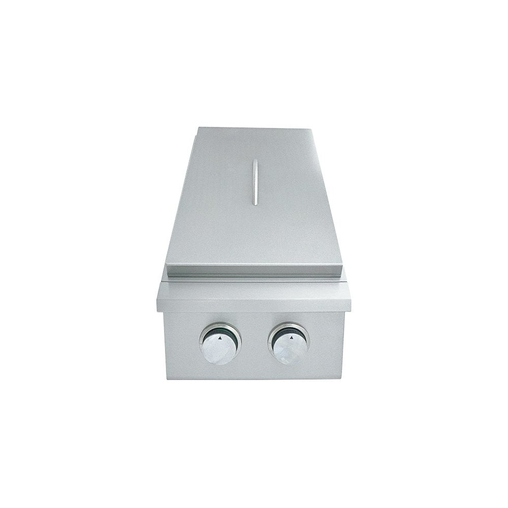 Stainless steel Burner on a white background