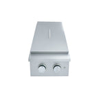 Stainless steel Side Burner on a white background