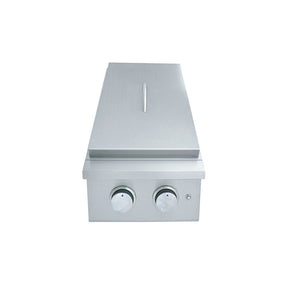 Stainless steel Side Burner on a white background