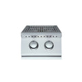 Stainless steel Side Burner on a white background