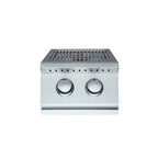 Stainless steel Side Burner on a white background