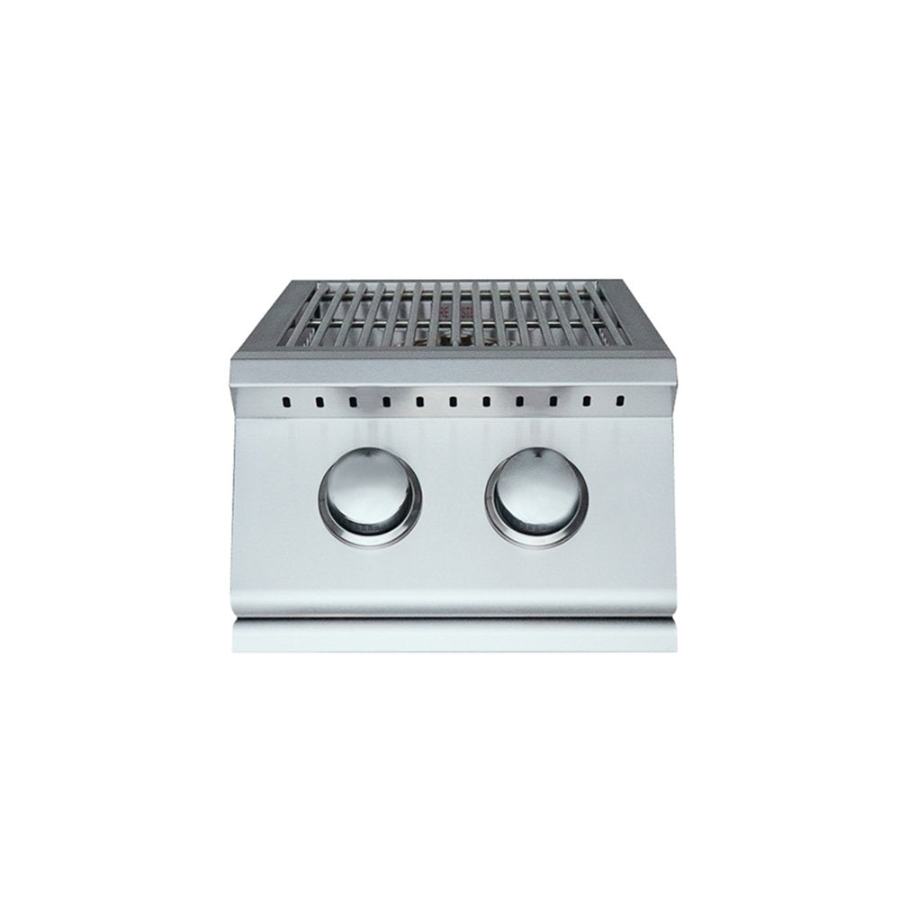 Stainless steel Side Burner on a white background