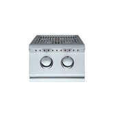 Stainless steel Side Burner on a white background