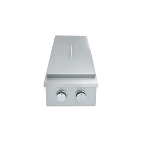 Stainless steel Side Burner on a white background