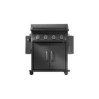 Napoleon Rogue PRO Phantom 30 Inch Natural Gas Griddle 4 Burners Stainless Steel Cooktop Matte Black RP30FTNK-PHM