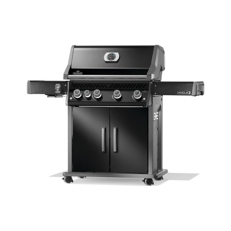 Napoleon Rogue® PRO 525 SIB Propane Gas Grill, 4 Main Burners, Infrared Side Burner, Black Finish, RP525SIBPK-2