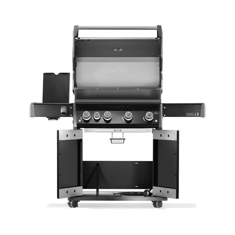 Napoleon Rogue® PRO 525 SIB Propane Gas Grill, 4 Main Burners, Infrared Side Burner, Black Finish, RP525SIBPK-2