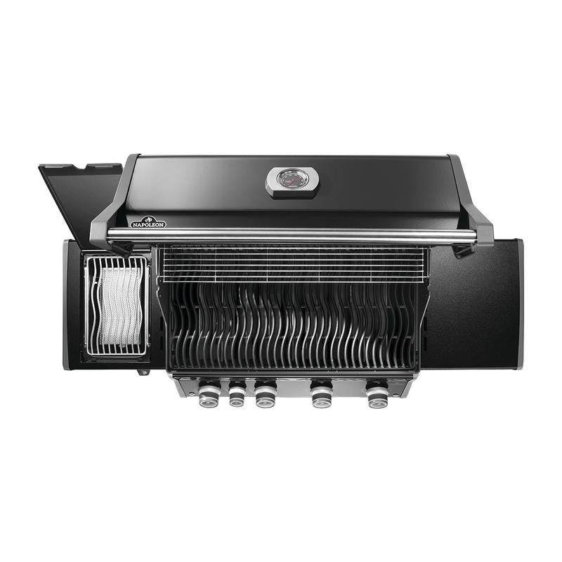Napoleon Rogue® PRO 525 SIB Propane Gas Grill, 4 Main Burners, Infrared Side Burner, Black Finish, RP525SIBPK-2