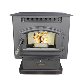 US Stove 6041 Multi-Fuel Stove – Heats up to 2,000 Sq. Ft. with 60 lb Hopper