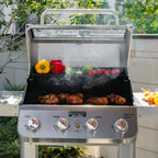 Monument Grills Mesa 400MF Stainless Gas Grill with Viewing Lid & 4 Burners – M400MF