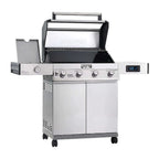 Monument Grills Denali 405 Stainless Smart Tech Propane Gas Grill with Bluetooth App Control - D405