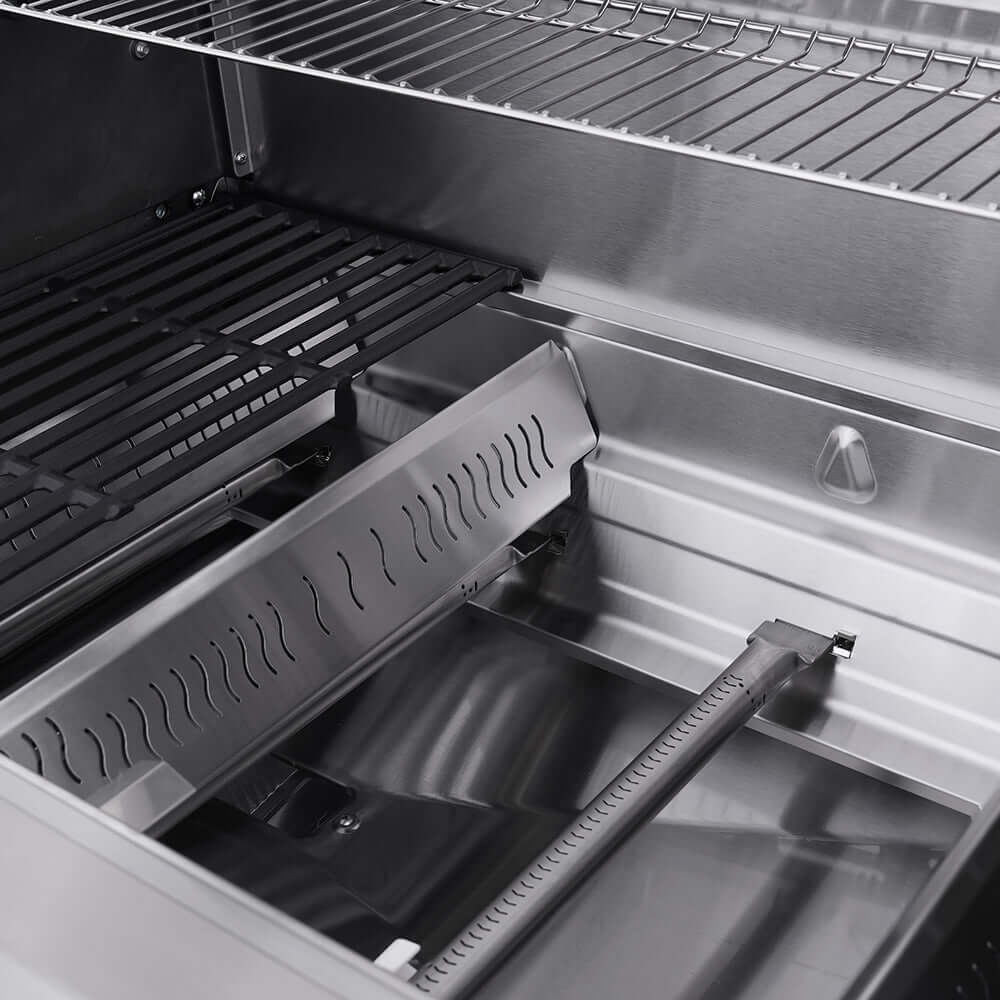 Monument Grills Eminence 405 Smart Stainless Steel Gas Grill with ClearView Lid & Bluetooth App - E405