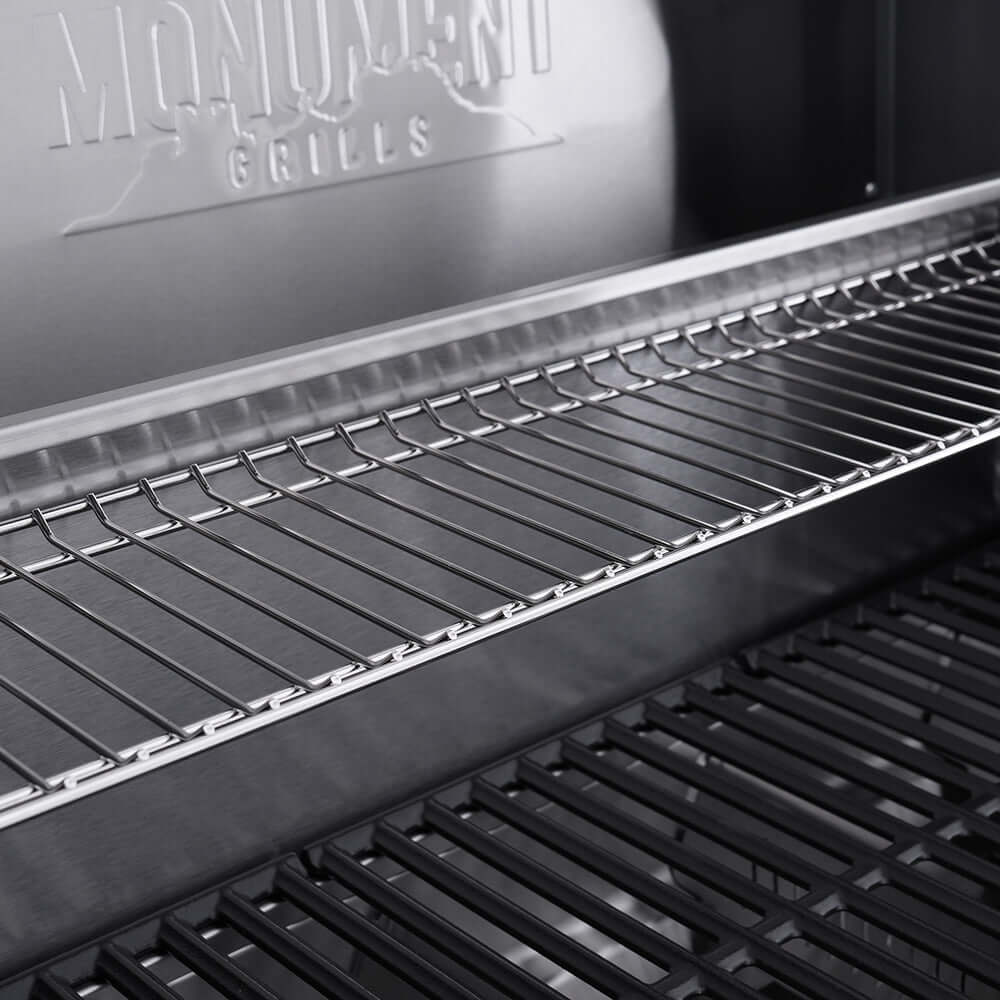 Monument Grills Eminence 405 Smart Stainless Steel Gas Grill with ClearView Lid & Bluetooth App - E405