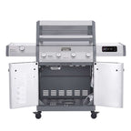 Monument Grills Eminence 405 Smart Stainless Steel Gas Grill with ClearView Lid & Bluetooth App - E405
