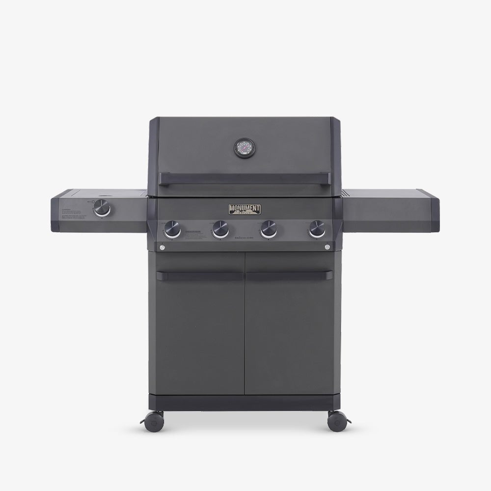 Monument Grills Eminence 425 Propane Gas Grill with Side Burner & 60,000 BTU Output - E425