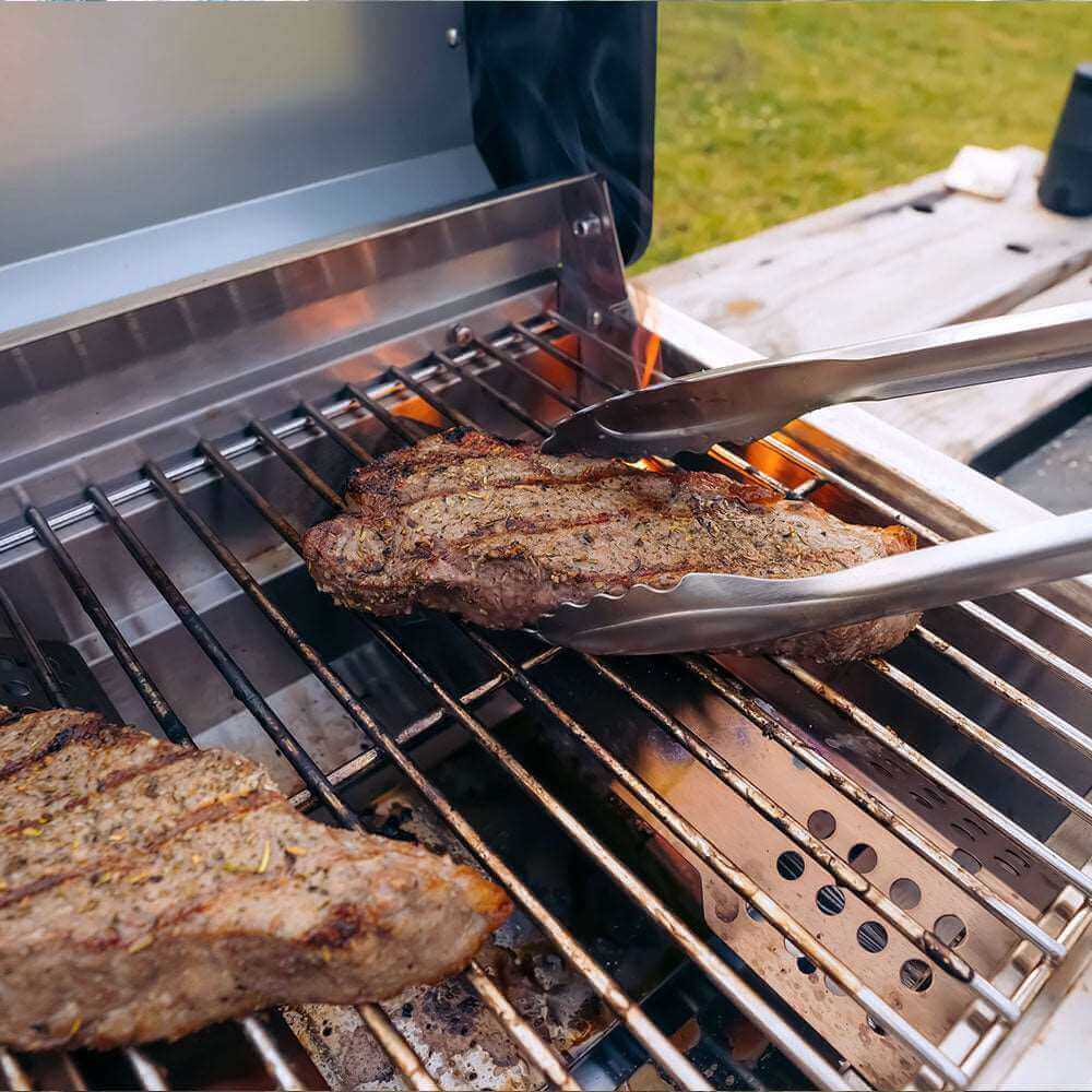 Monument Grills G22 Tabletop Propane Gas Grill Stainless Steel Portable Cooking Grill 15,000 BTU SKU G22