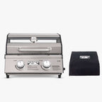 Monument Grills G22 Tabletop Propane Gas Grill Stainless Steel Portable Cooking Grill 15,000 BTU SKU G22