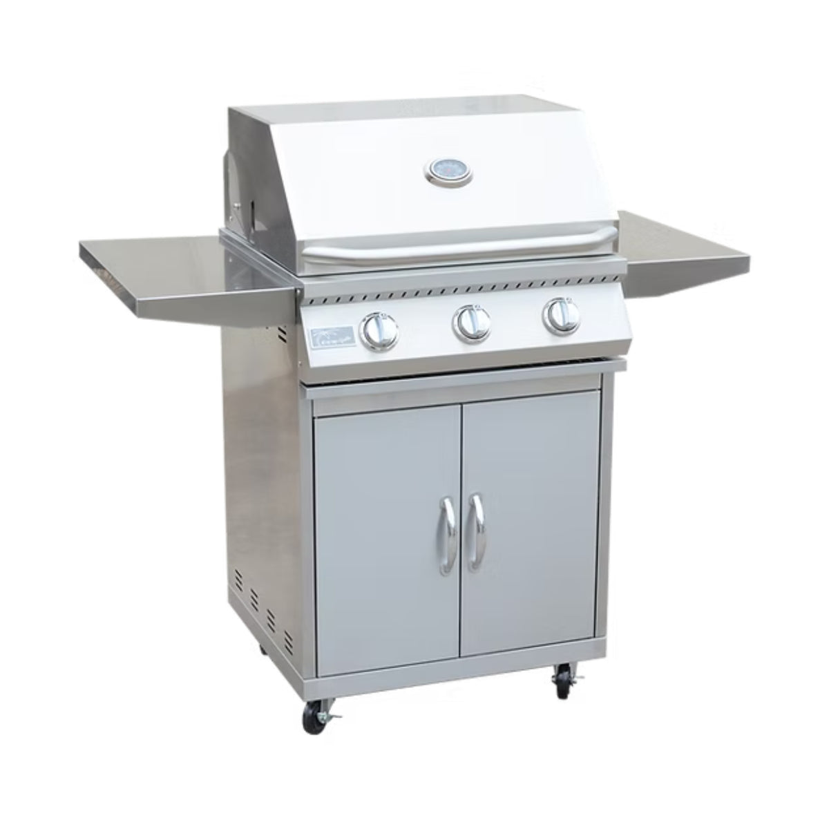 Kokomo Grills 3 Burner 26-Inch BBQ Grill on Stainless Steel Cart