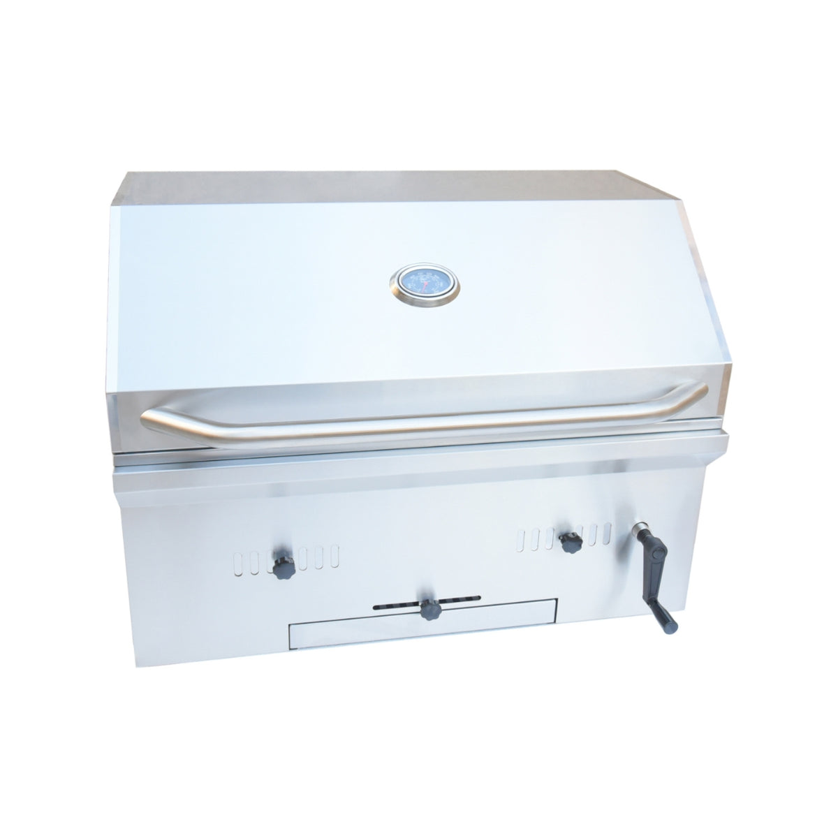 Kokomo Grills 32” Built-In Stainless Steel Charcoal BBQ Grill with Temperature Gauge – KO-CHAR32
