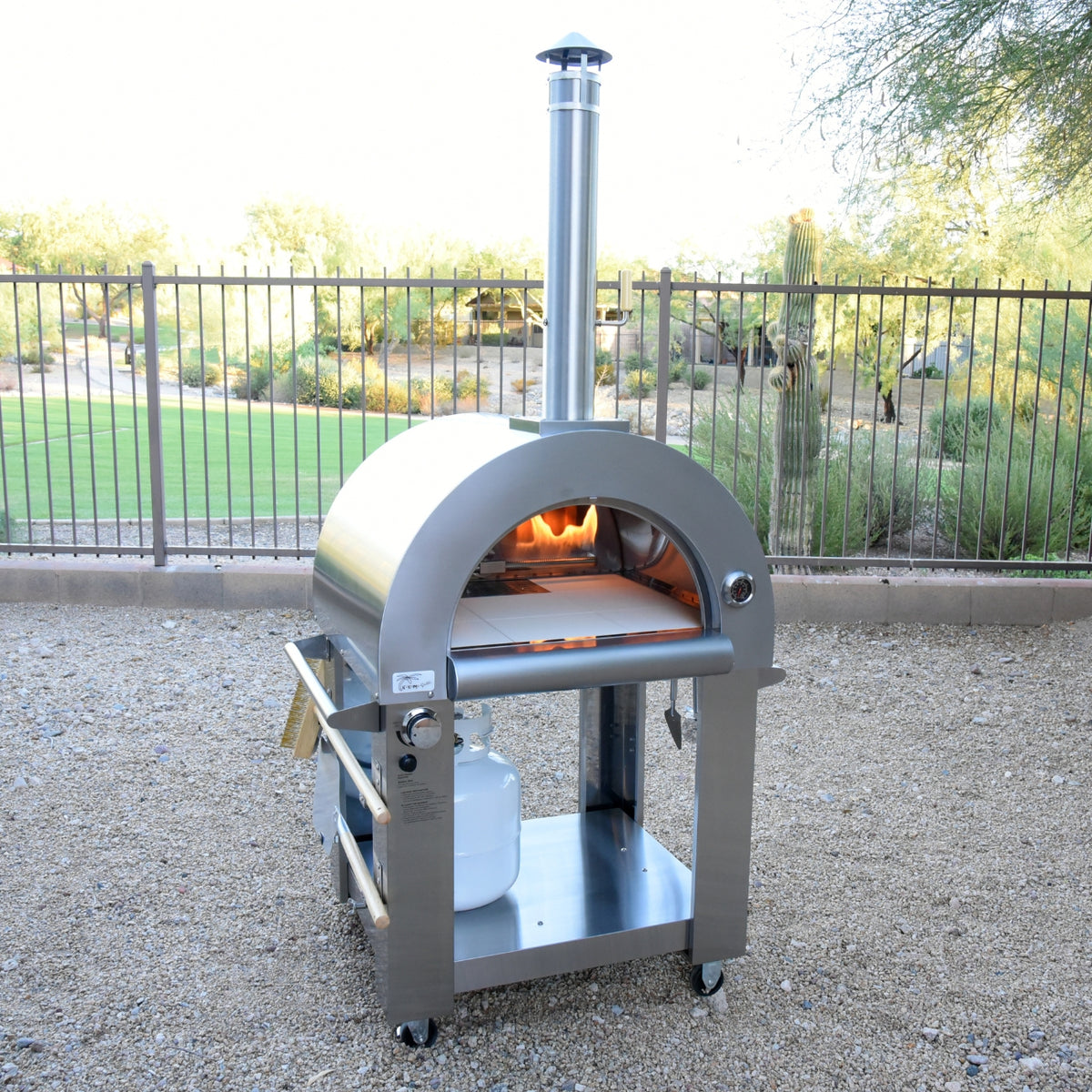 Kokomo Grills 32 Inch Gas or Wood Dual Fuel Pizza Oven | KO-PIZZAOVEN