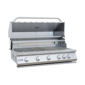 Kokomo Grills 40” Built-In Gas Grill – 5 Burners with Infrared Back Burner | KO-BAK5BG