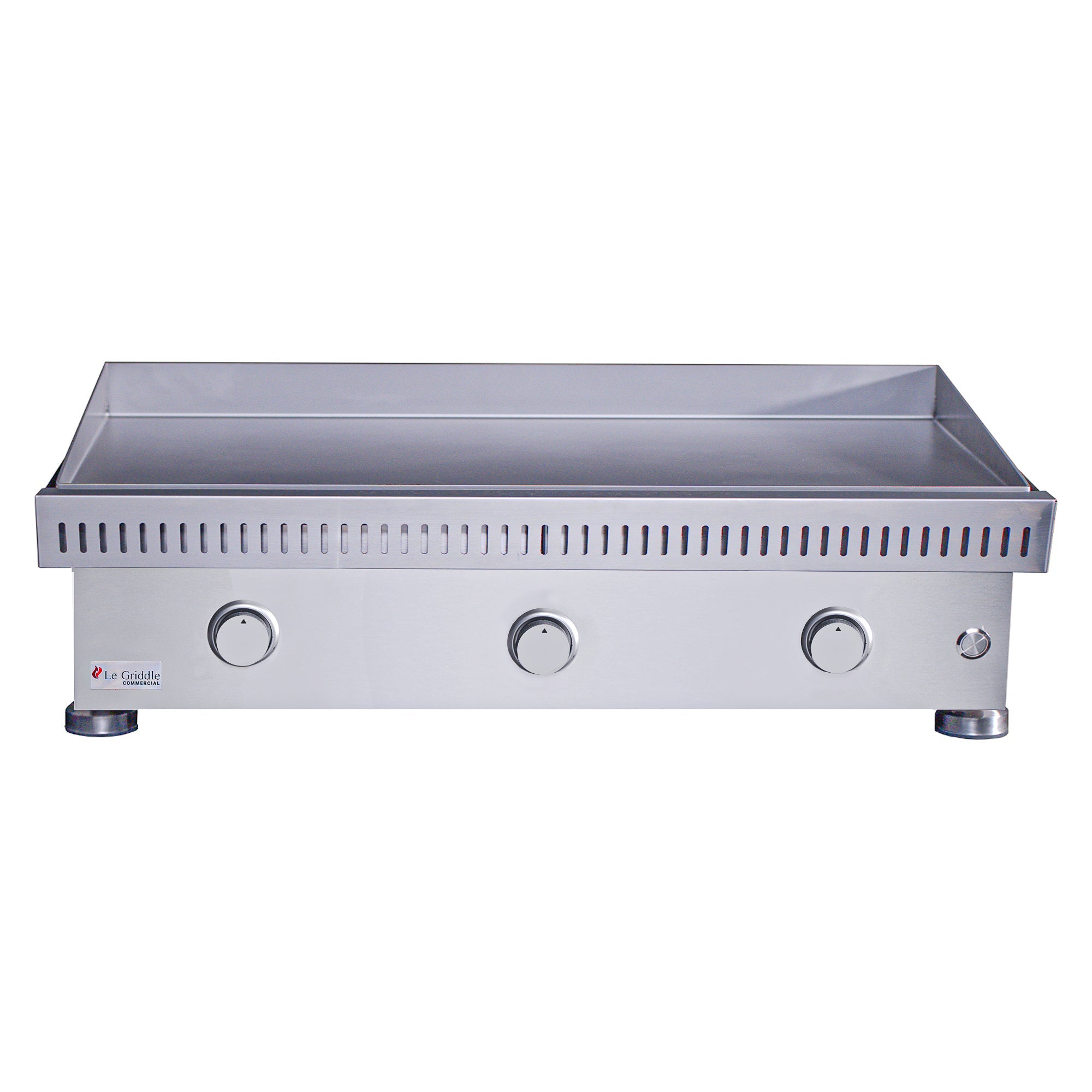 Le Griddle Commercial Series 105 Gas Griddle with 3mm plate and stainless steel cooking surface OML105C3