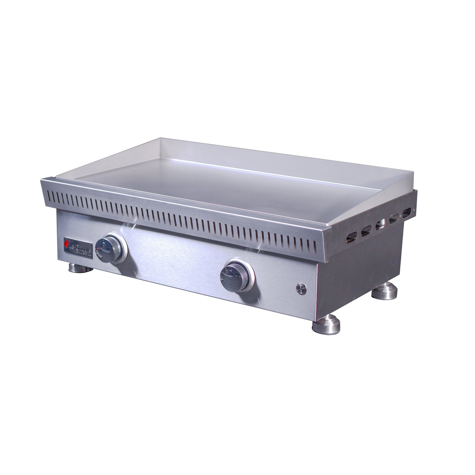 Le Griddle Commercial Series 75 gas griddle with 3mm stainless steel cooking plate and dual burners