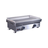 Le Griddle Commercial Series 75 gas griddle with 6mm plate, stainless steel cooking surface and 18,000 BTU burners