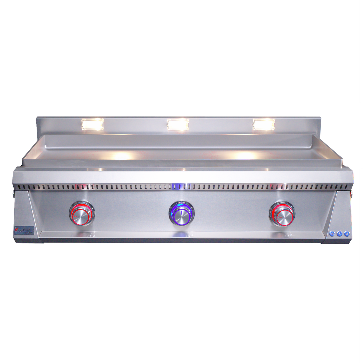 Le Griddle Pro Series 105 gas griddle with 6mm cooking plate and stainless steel construction model OML105P6