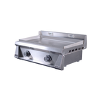Le Griddle Pro Series 75 gas griddle with 6mm cooking plate and stainless steel construction model OML75P6