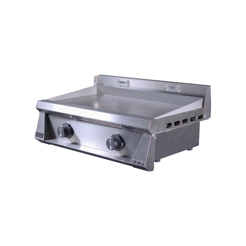 Le Griddle Pro Series 75 Gas Griddle OML75P3 with 3mm stainless steel cooking surface and dual burners