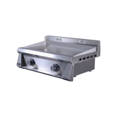 Le Griddle Pro Series 75 Gas Griddle OML75P3 with 3mm stainless steel cooking surface and dual burners
