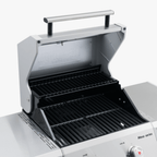 Monument Grills Mesa 200S Foldable Stainless Steel Gas Grill with Clearview Window Lid M200S