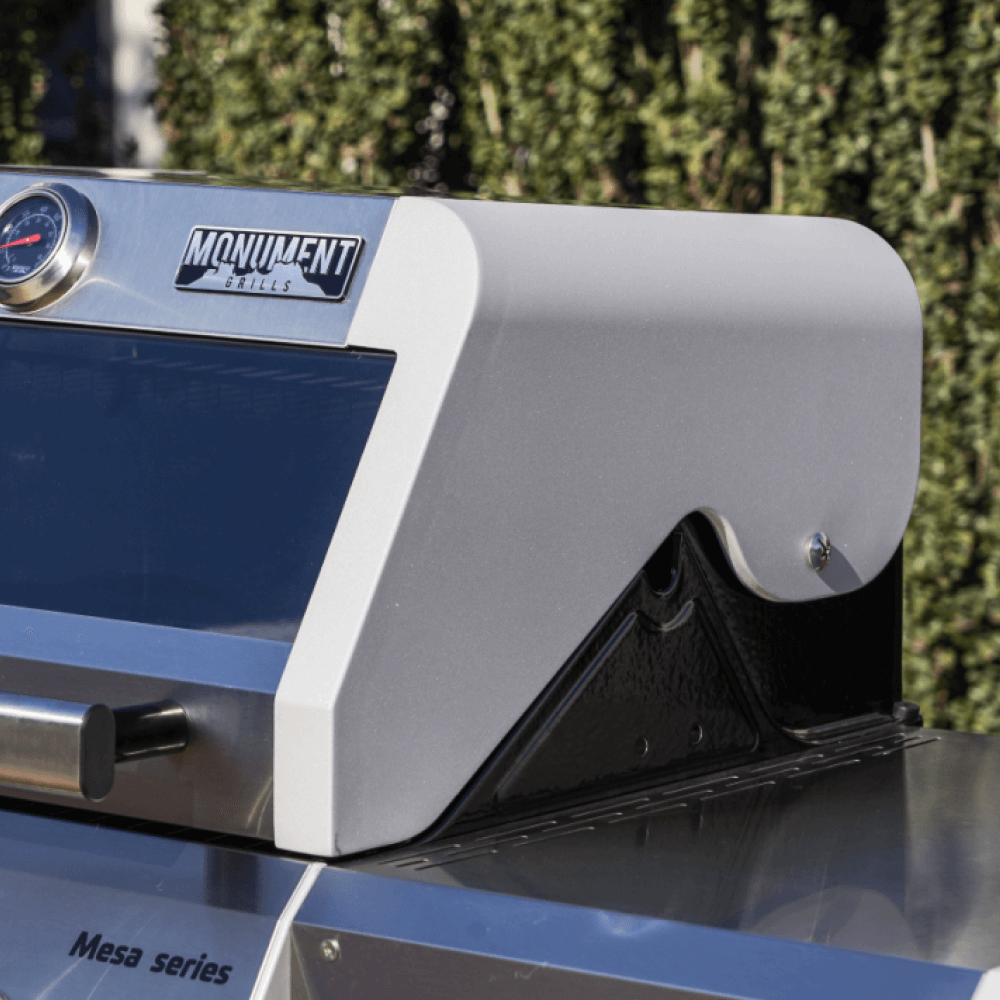 Monument Grills Mesa 200S Foldable Stainless Steel Gas Grill with Clearview Window Lid M200S