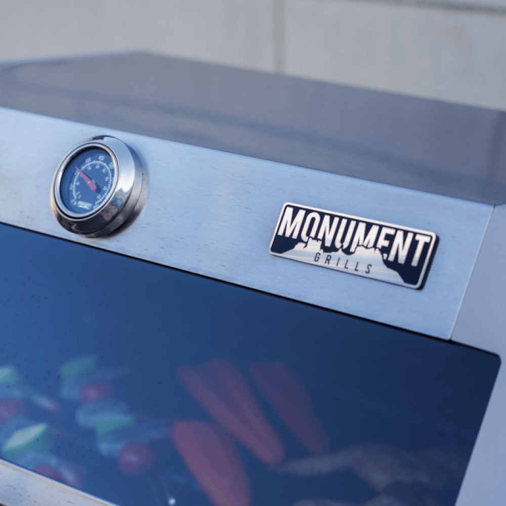 Monument Grills Mesa 305 Stainless Propane Gas Grill 48,000 BTU Clearview Lid M305