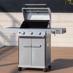 Monument Grills Mesa 305 Stainless Propane Gas Grill 48,000 BTU Clearview Lid M305