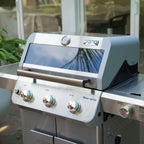 Monument Grills Mesa 305 Stainless Propane Gas Grill 48,000 BTU Clearview Lid M305