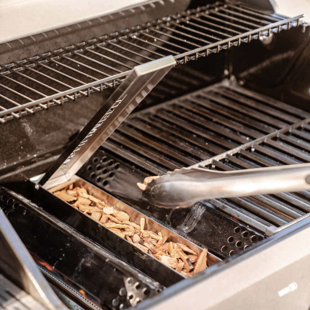 Monument Grills Mesa 220 Foldable Propane Gas Grill Compact Outdoor Grill | Clearview Lid | M220