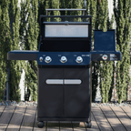 Monument Grills Mesa 325 Black Propane Gas Grill 48,000 BTU Clearview Lid 570 sq in Cooking Area M325