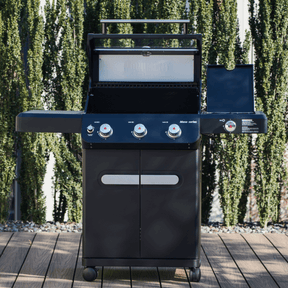 Monument Grills Mesa 325 Black Propane Gas Grill 48,000 BTU Clearview Lid 570 sq in Cooking Area M325