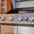Monument Grills Mesa 415BZNG Stainless Natural Gas Grill with Power Broil Zone & Glass Window Lid | M415BZNG