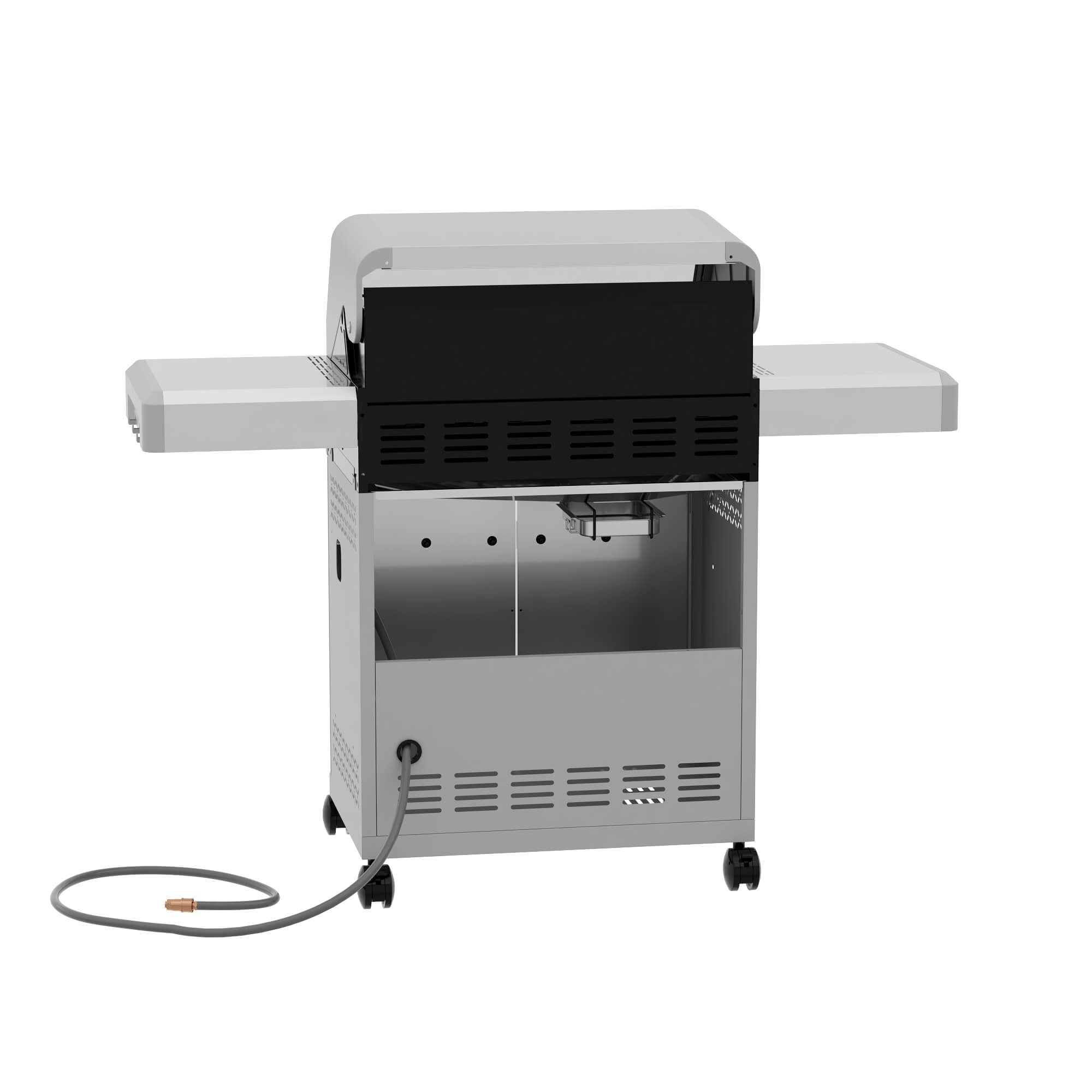 Monument Grills Mesa 415BZNG Stainless Natural Gas Grill with Power Broil Zone & Glass Window Lid | M415BZNG