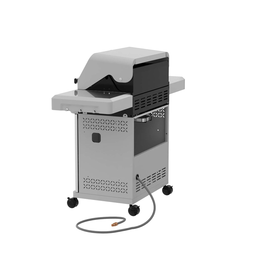 Monument Grills Mesa 415BZNG Stainless Natural Gas Grill with Power Broil Zone & Glass Window Lid | M415BZNG