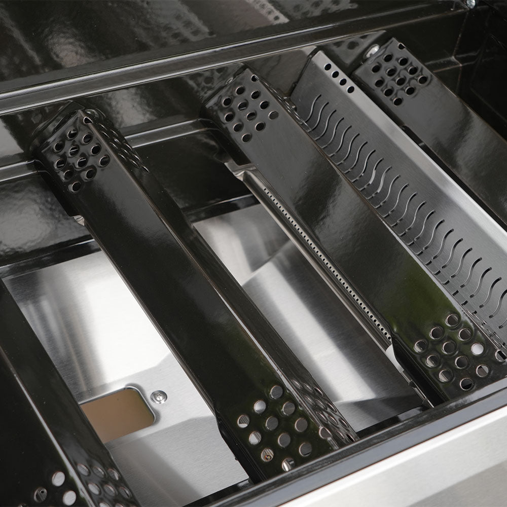 Monument Grills Mesa 415BZNG Stainless Natural Gas Grill with Power Broil Zone & Glass Window Lid | M415BZNG